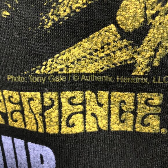 Jimi Hendrix Experience World Tour 67 Black Graphic Sweatshirt XL Rock Concert - Picture 7 of 10